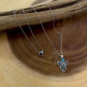 Ganesha Elephant Sterling Silver Necklace